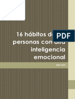 16 Hábitos de Las Personas Con Alta Inteligencia Emocional