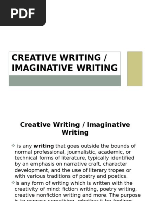 Creative Writing