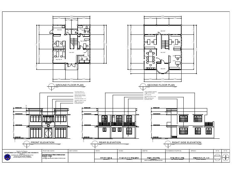 Barangay Hall Floor Plan Design | PDF