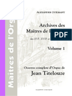 Archives Des Maitres de L'orgue Vol 1