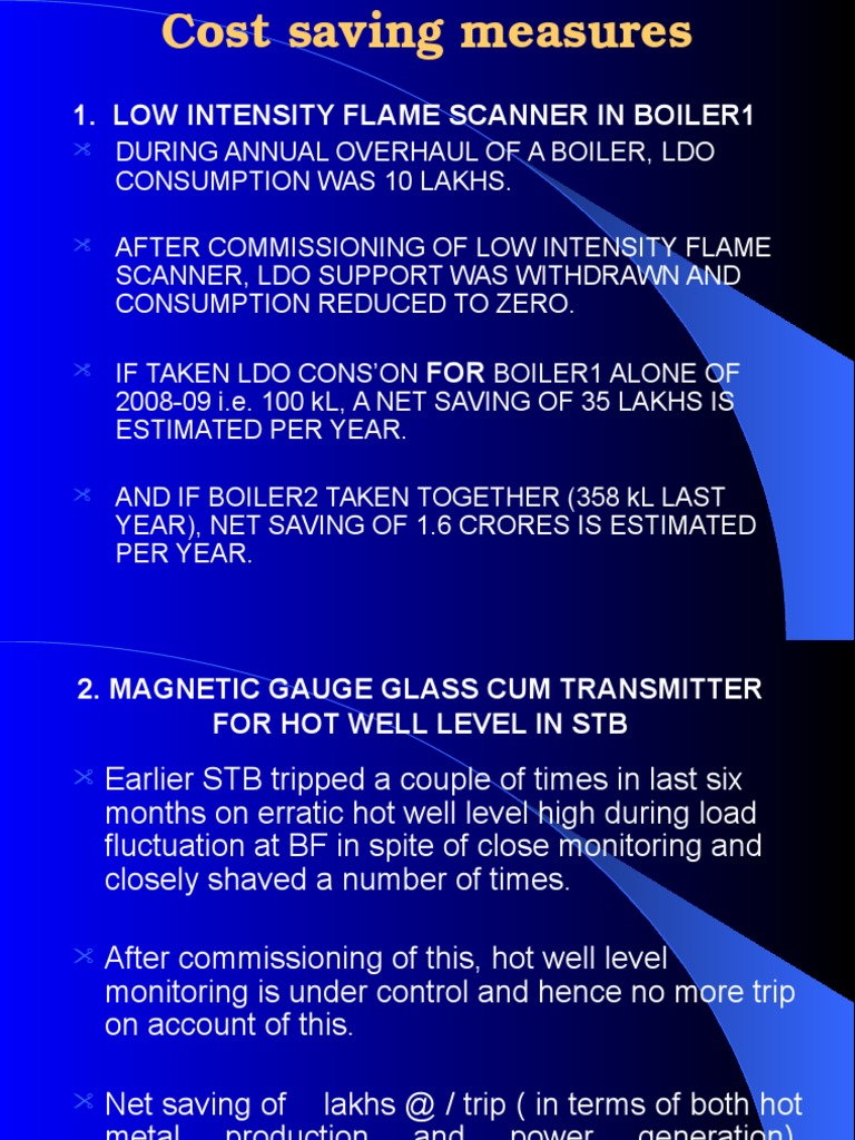 Cost-Saving Strategies for Boiler Operations | PDF | Technology ...