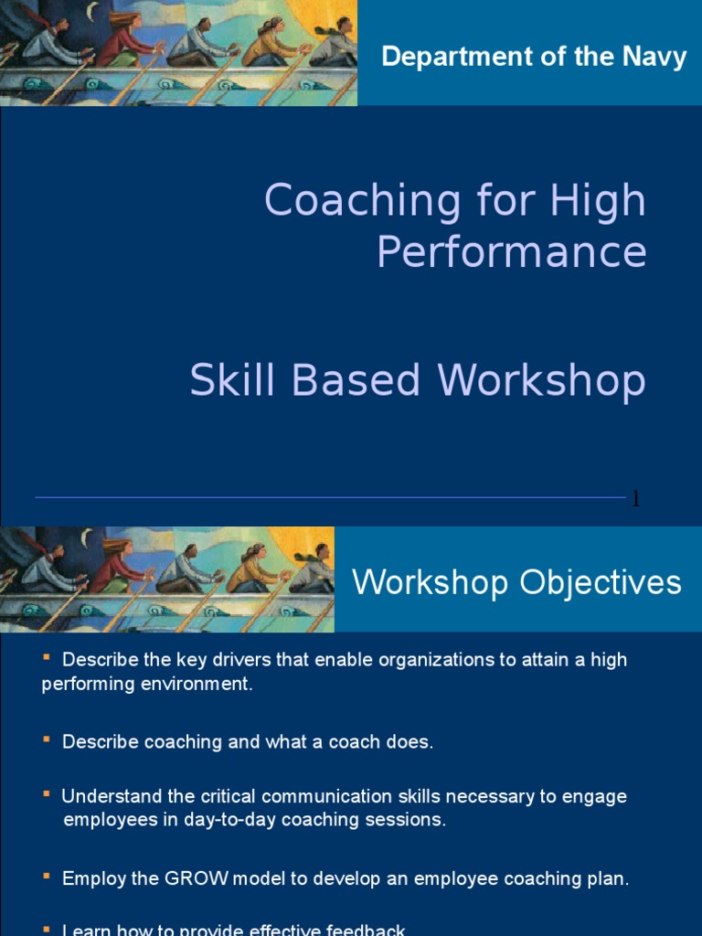 High Performance Coaching Workshop Guide | PDF | Employment | Goal