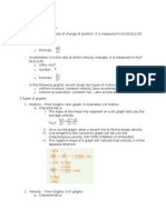 Graphical Analysis Notes in Brief