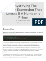Demystifying The Regular Expression That Checks If A Number Is Prime - G'D Up Code
