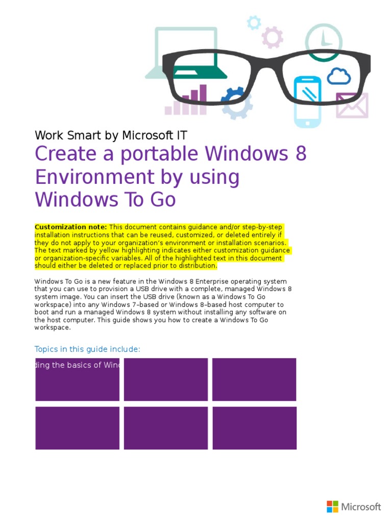 Create A Portable Windows 8 Environment by Using Windows To Go | PDF ...