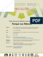 Invitación XIX Taller Nacional ANPUD Culiacán 2016