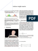 Position Weight Matrix
