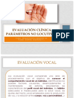  Evaluación Clínica Parámetros No Locutivos