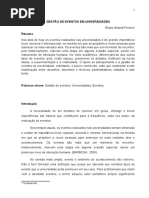 Gestão de Eventos Em Universidades