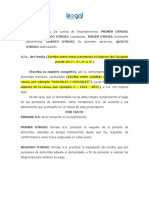 Demanda Incumplimiento de Alimentos