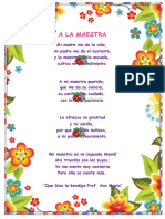 Poesia y Acrostico Dia Del Maestro