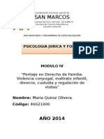 Violencia familiar y divorcio