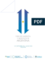 Programa Foro de Inversión y Negocios de Argentina  