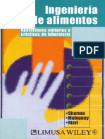 Sharma Shri Kamal - Ingenieria de Alimentos - Operaciones Unitarias Y Practicas de Laboratorio PDF