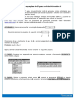 Atividade - Resolução de Equações Do 2º Grau No Cabri-Géomètre II