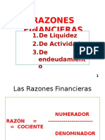 Razones Financieras de Liquidez