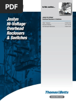 Joslyn Hi-Voltage Overhead Reclosers PDF