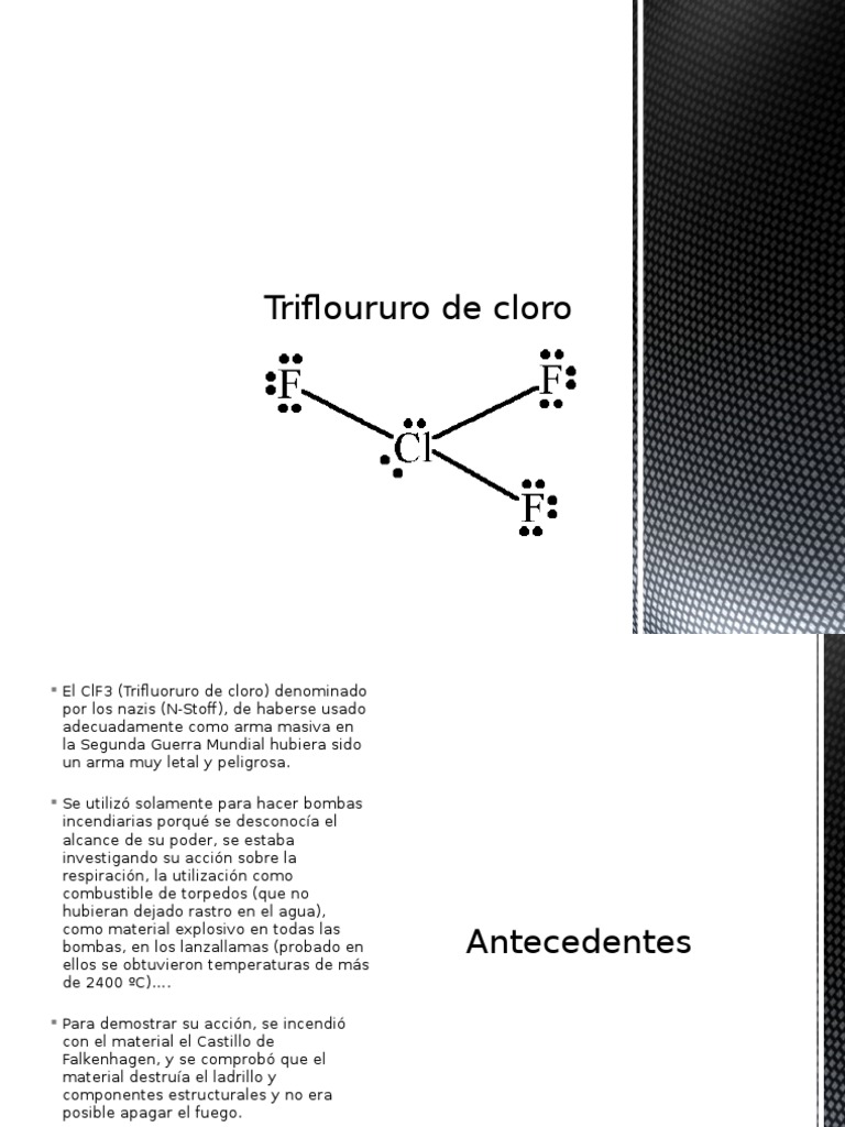 Trifluoruro de Cloro PDF Oro Agua