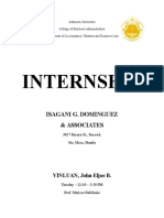 Internship: Isagani G. Dominguez & Associates