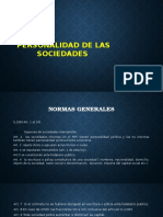 Personalidad de Las Sociedades