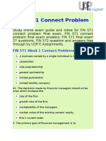 FIN 571 Connect Problem Final Exam Answers - UOP E Assignments