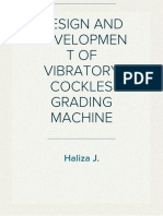 Design and Development of Vibratory Cockles Grading Machine