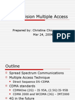 Code Division Multiple Access: Prepared By: Christina Chiu Mar 24, 2004