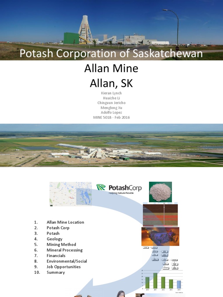 PCS Allan Mine | PDF | Potash | Potassium