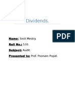 Audit- Dividends (Hardcopy)