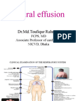 Pleural Effusion: DR - Md.Toufiqur Rahman
