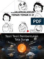 Teori Teori Pembentukan Tata Surya (Geografi Kelas X)