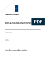 Bridging The "Missing Middle" Between Microfinance and Small and Medium-Sized Enterprise Finance in South Asia