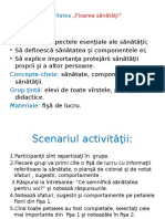 Activitatea Floarea Sanatatii