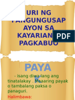 Group 3-Uri Ng Pangungusap Ayon Sa Kayarian o Pagkabuo