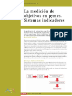 Sistema de Indicadores en Las Pymes