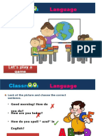 Classroom Language Game