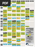 horário aulas Aquafitness Marisol Setembro 2016