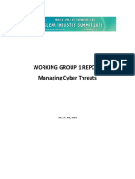 Working Group 1 Report Managing Cyber Threats