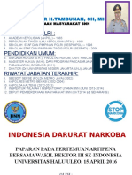 Indonesia Darurat Narkoba - Bachtiar H Tambunan