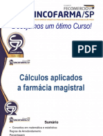 ApostilaCursoCalculosAplicadosFarmaciaMagistral - SINCOFARMA PDF