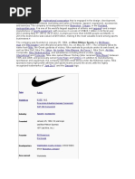 Nike, Inc - Is An American: Public