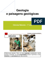 Geologia e Paisagens Geológicas