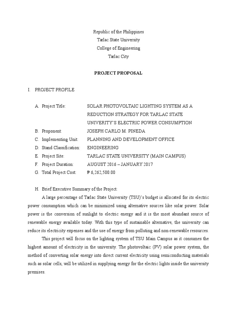 Written proposal sample documents picture
