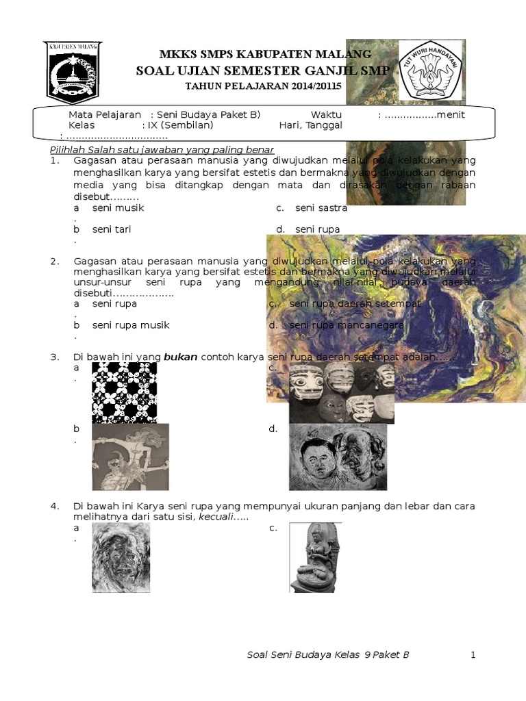 Seni Budaya Kelas 9