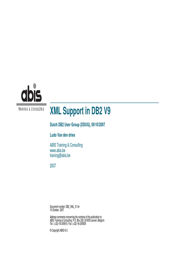 xmldb2 PDF | PDF | Xslt | Xml