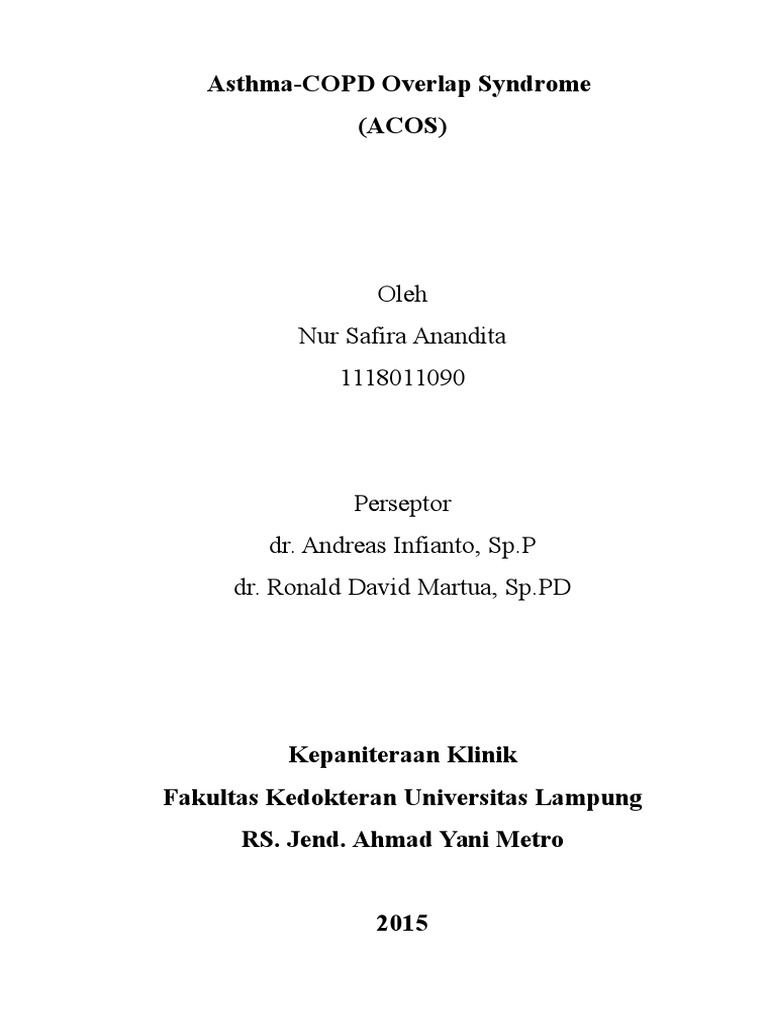 Diagnosa dan Penanganan ACOS | PDF | Sains & Matematika