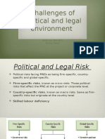 Challenges of Political and Legal Environment