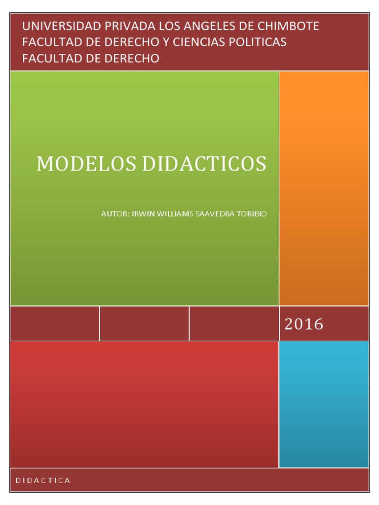 Modelos Didácticos en Educación | PDF | Maestros | Aprendizaje