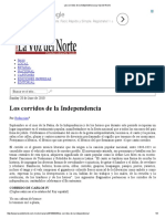 Los Corridos de La Independencia - La Voz Del Norte PDF
