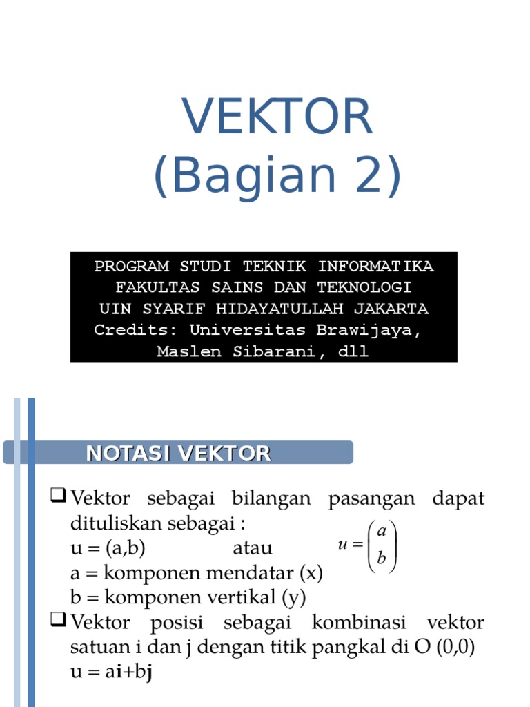 2 Vektor Bagian 2 | PDF | Metode & Bahan Ajar